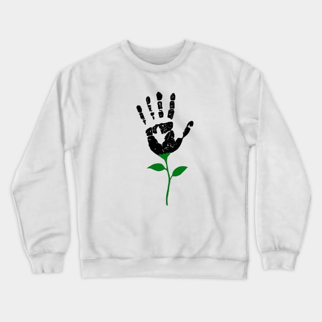 Handprint Crewneck Sweatshirt by DarkoRikalo86